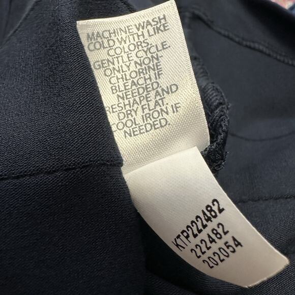 New J Jill Wearever Collection Navy Blue Tunic Top Short Sleeve Size XL Petite - Picture 10 of 10